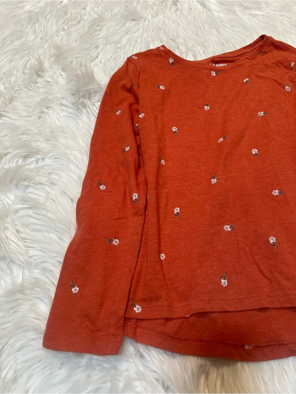 Old Navy Girls Size Large 10-12 Softest Tee Long Sleeve T-Shirt Mesa Rock Floral